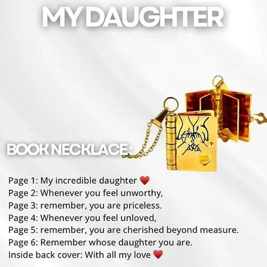 For my child – necklace in book form “Love you forever”
