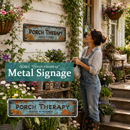 📢📢LAST DAY SALE 50% OFF✨Country-style "Porch Healing" Metal Sign