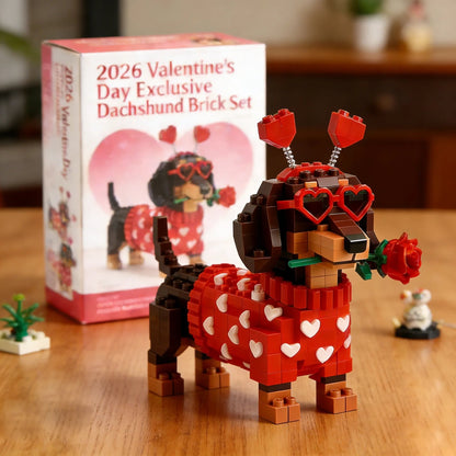 💖 2026 Valentine’s Day Exclusive Dachshund Brick Set 🐕