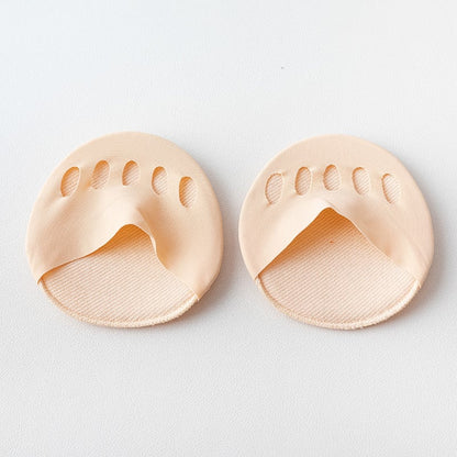 👠✨ Five-Toe Forefoot Pads for Women | Shock-Absorbing Insoles for High Heels | Black/Beige