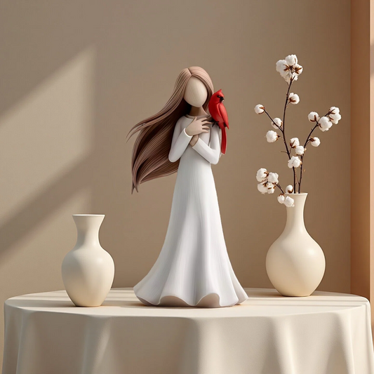 🔥Hot Sale  -✨Cardinal Remembrance Love and Serenity Figurine❤️Serene Desk Companion🙏