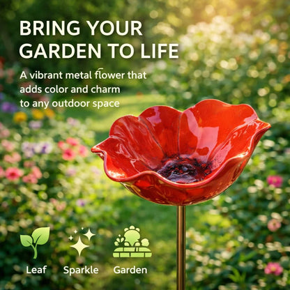 💖🎁2026 Mother's Day Gifts 48% Off--🎁Handmade Metal Flower Garden Stake🐦
