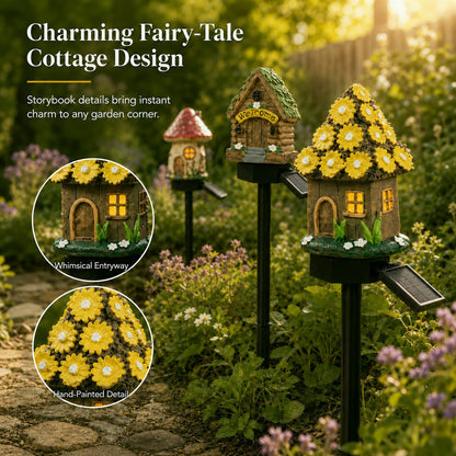🔥Big Sale - 50% OFF🔥Solar Fairy-Tale Mushroom Cottage Garden Light – Magical LED Outdoor Decor for Gardens, Pathways & Cozy Backyard Spaces 🍄✨