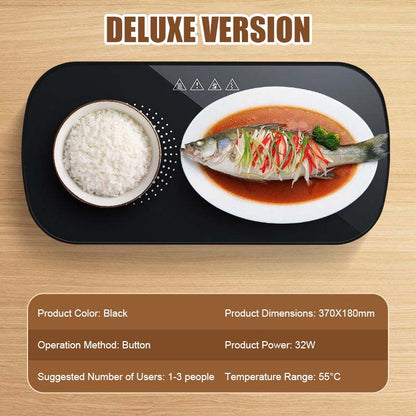 Multifunctional Smart Tray For Heating Food At A Constant Temperature - A Great Gift