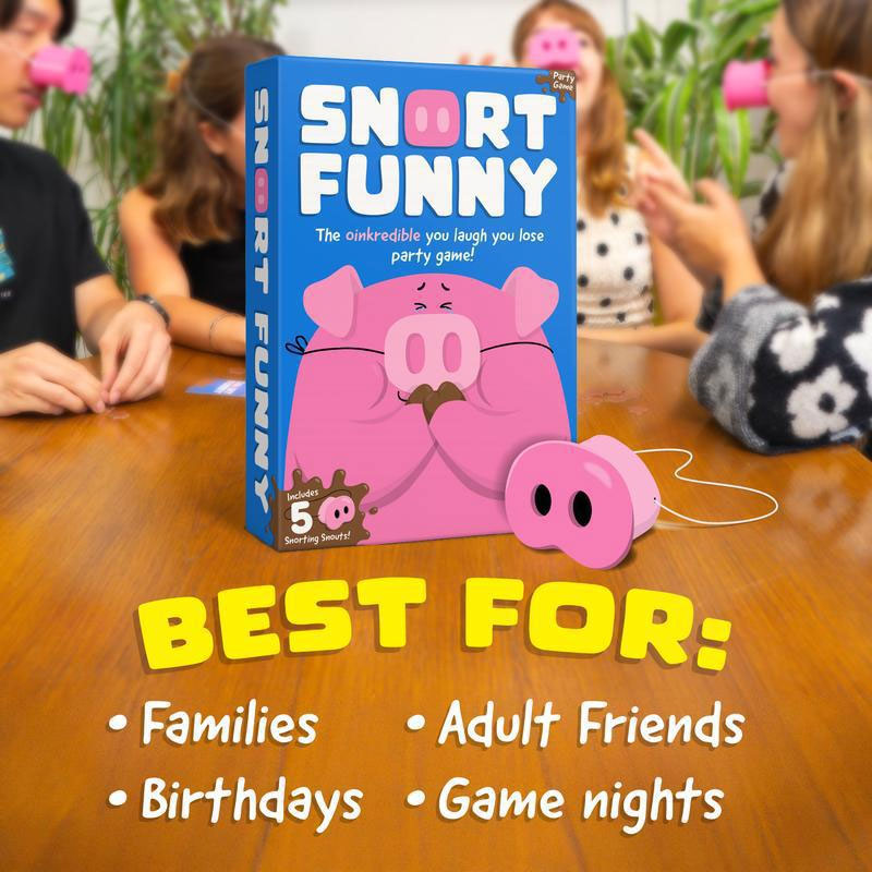 Snort Funny: The party game ‘Laugh and Lose’ 🐷