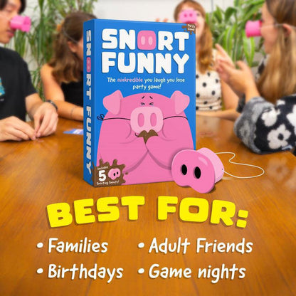 Snort Funny: The party game ‘Laugh and Lose’ 🐷