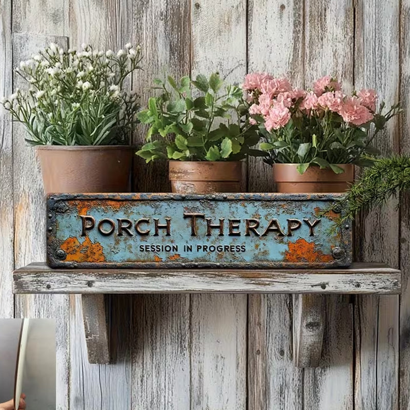 📢📢LAST DAY SALE 50% OFF✨Country-style "Porch Healing" Metal Sign
