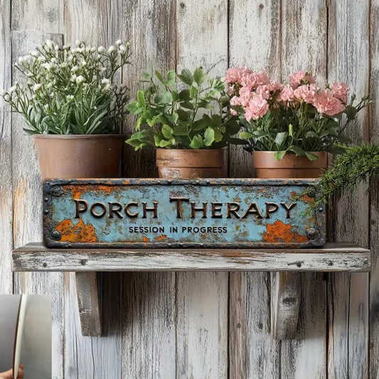 📢📢LAST DAY SALE 50% OFF✨Country-style "Porch Healing" Metal Sign