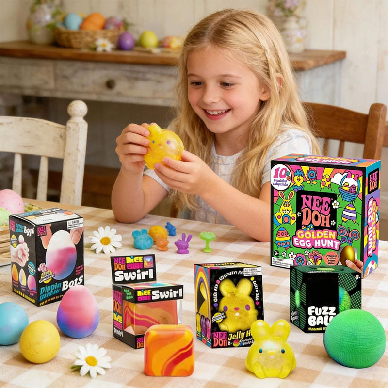 Golden Egg Treasure Hunt — Kids' Easter Fidget Spinner Toy Box