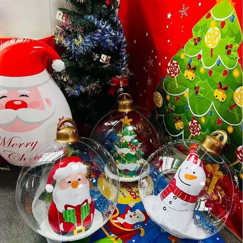 Inflatable Christmas bauble decorations