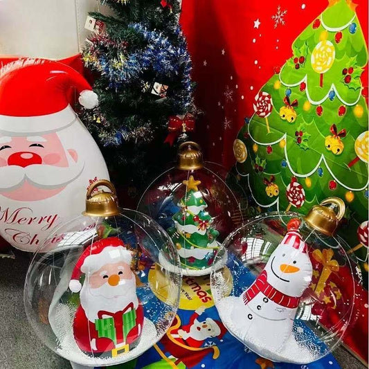 Inflatable Christmas bauble decorations