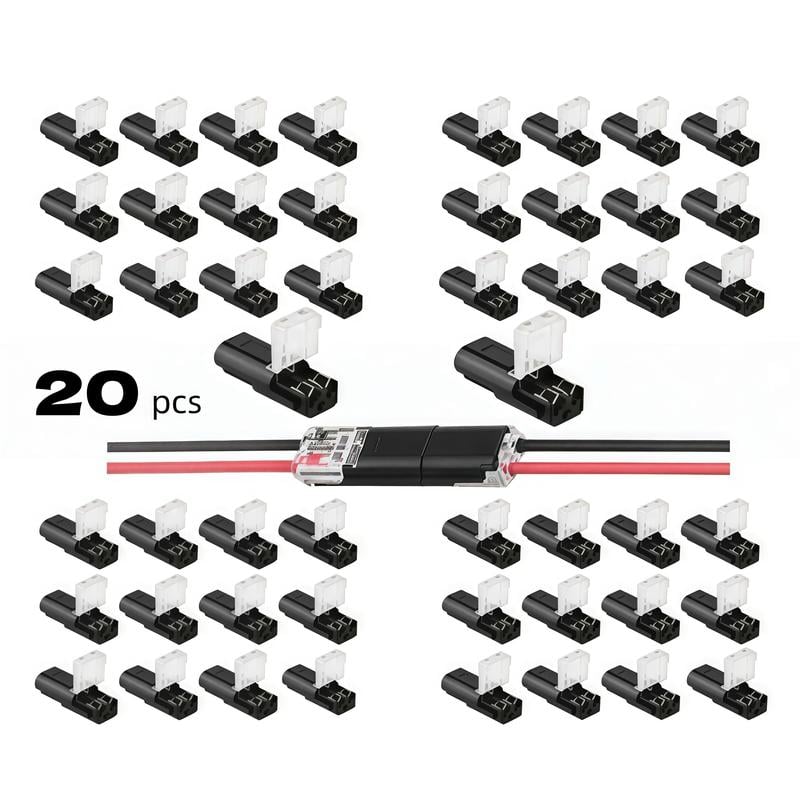 Double wire connector LED light strip connector 2 Pi