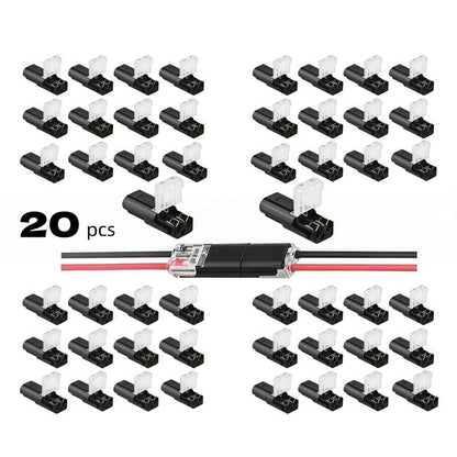 Double wire connector LED light strip connector 2 Pi