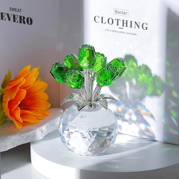 🌈✨ Crystal Flower Prism Vase ✨🌈