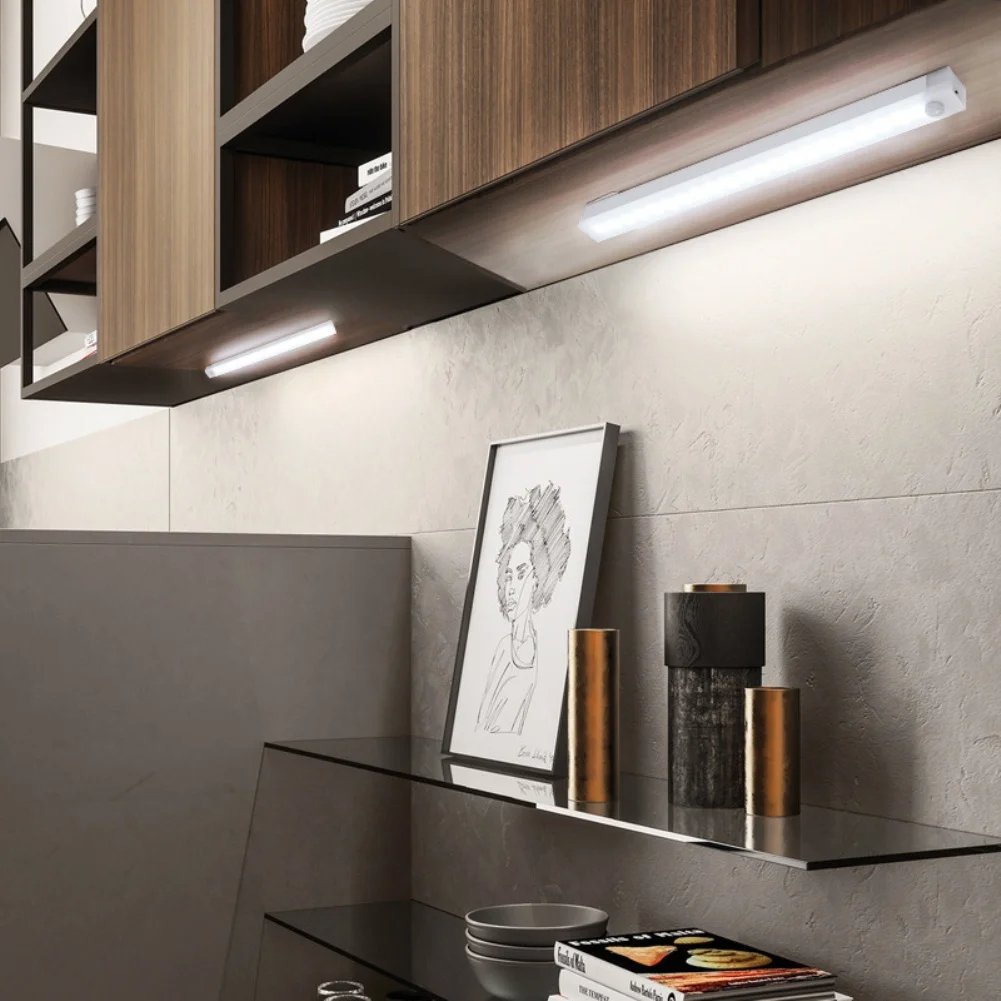 🔥Limited time offer - rechargeable LED lamp, no drilling required, smart sensor, magnetic