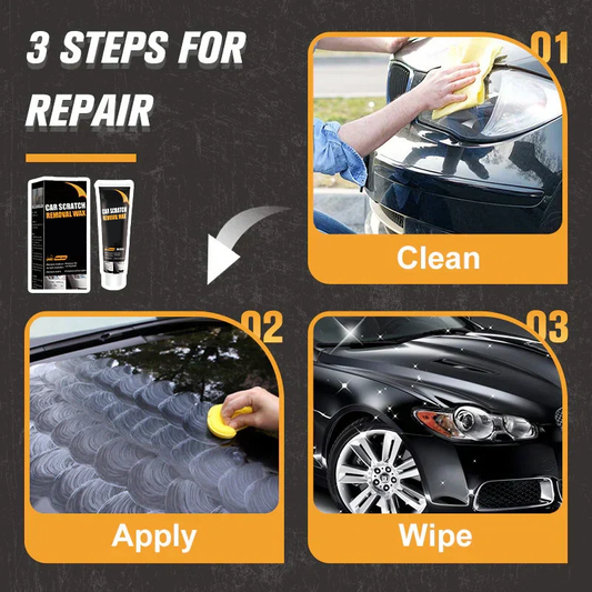 Car paint polishing paste for reducing scratches – For black and light-coloured paintwork 🚗✨