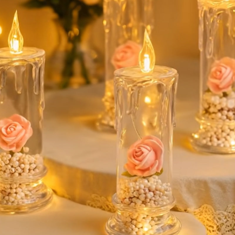✨ Eternal Glow Rose Candle – Where Light Meets Love 🌹💡