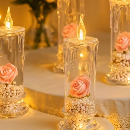 ✨ Eternal Glow Rose Candle – Where Light Meets Love 🌹💡