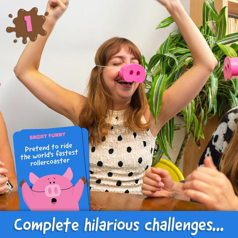 Snort Funny: The party game ‘Laugh and Lose’ 🐷