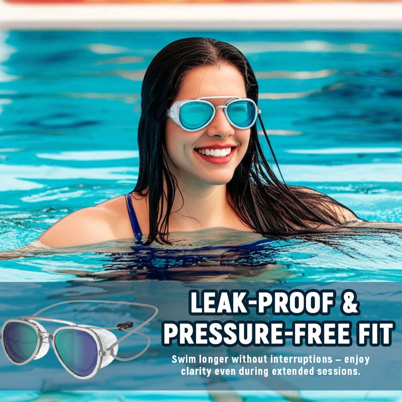 🌊 180° panoramic anti-fog swimming goggles for adults – leak-proof, wide-angle view, comfortable silicone, swimming goggles for training, the pool and leisure