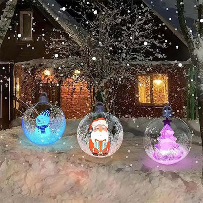 Inflatable Christmas bauble decorations