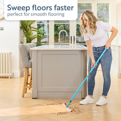 🧼LAST DAY SALE: 💥Buy 1 Get 1 Free—Only £14.99! 🔥🔥Minky Flexi Edge Sweeper: Multi-Surface Cleaning for Floors, Carpets & Windows