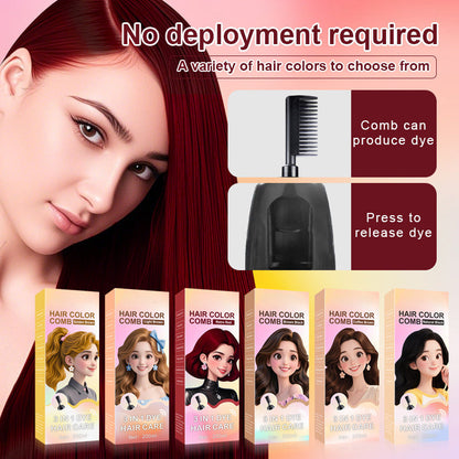 🧴3-in-1 hair dye comb | Easy hair dyeing at home with a built-in brush