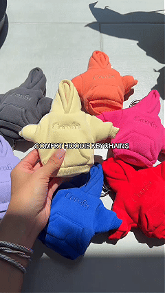 🧸Limited Edition👕🧶 Mini Hoodie Stress Ball Keychain✨