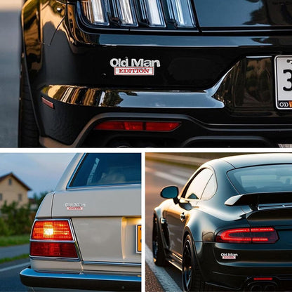 Car badges for seniors/🚗 Old Man Edition car badges