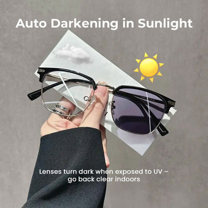 👓Photochromic Glasses – Auto Darkening, UV400  Blue Light Blocking