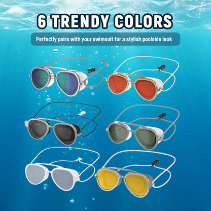 🌊 180° panoramic anti-fog swimming goggles for adults – leak-proof, wide-angle view, comfortable silicone, swimming goggles for training, the pool and leisure
