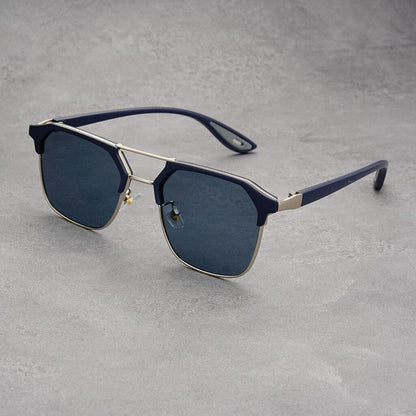 Trendy Half-rimmed Sunglasses 🕶️