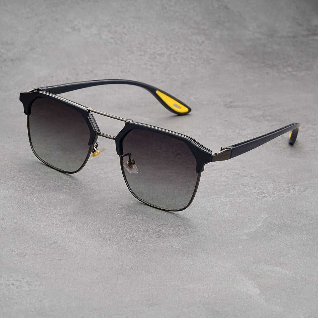 Trendy Half-rimmed Sunglasses 🕶️