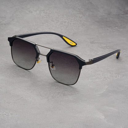 Trendy Half-rimmed Sunglasses 🕶️
