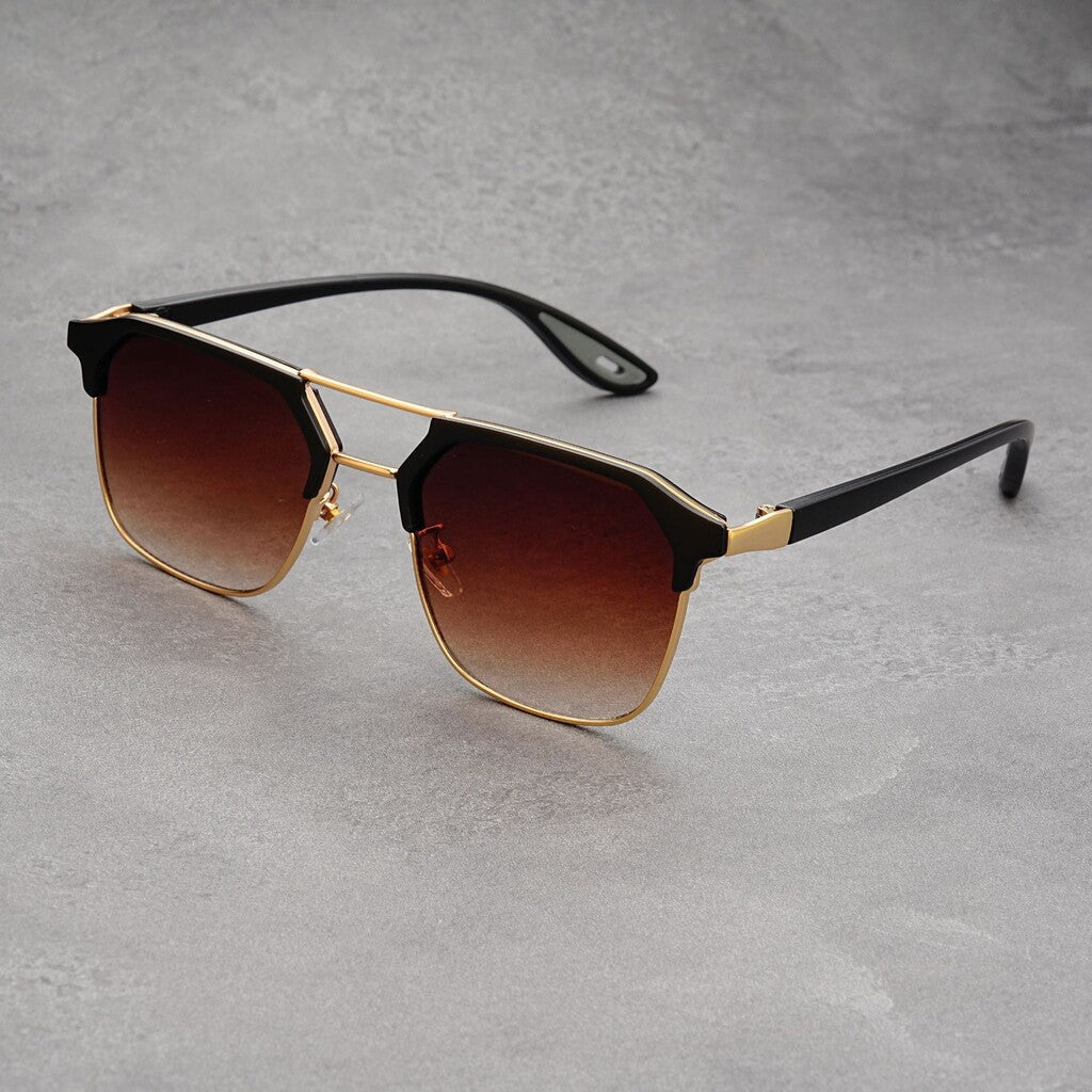 Trendy Half-rimmed Sunglasses 🕶️