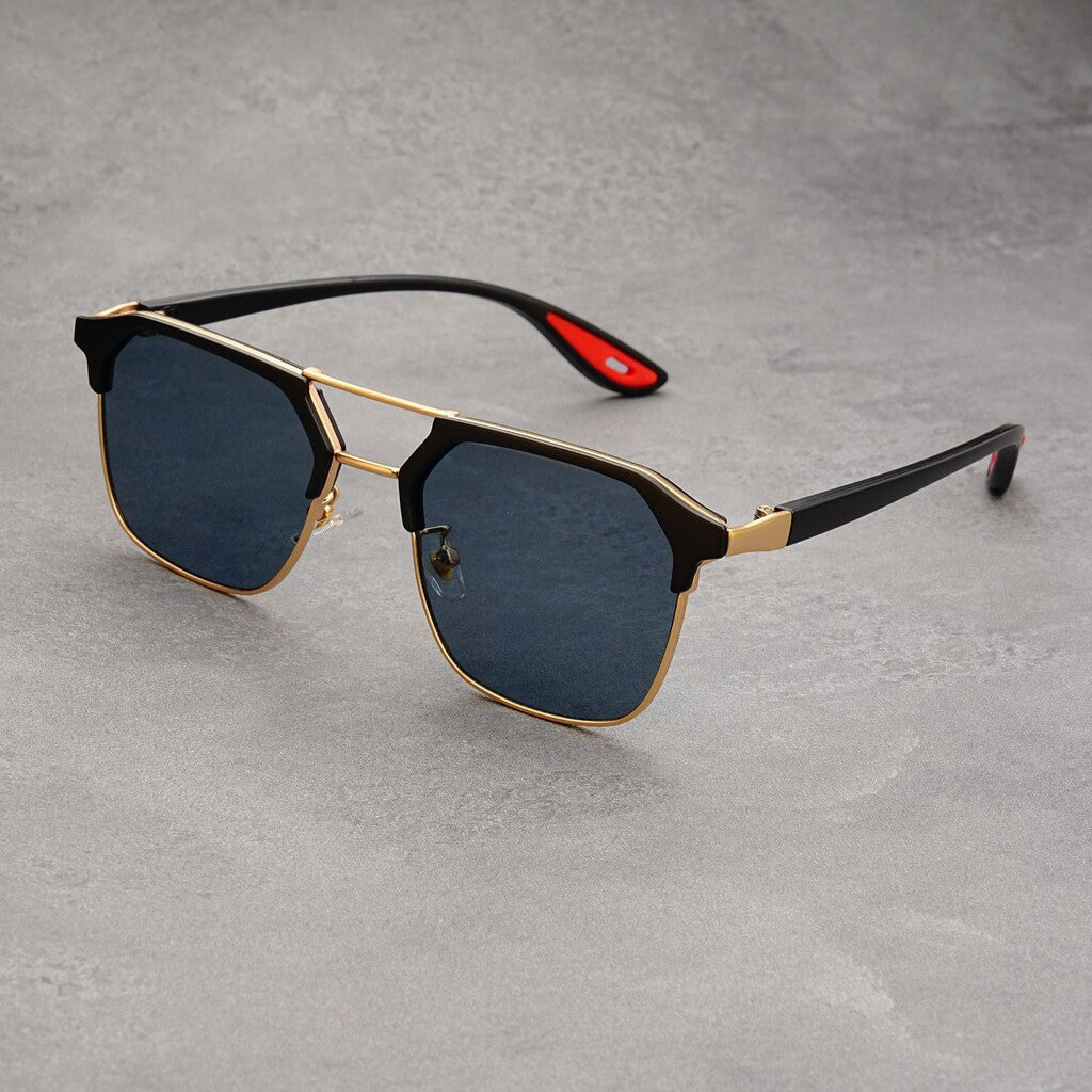 Trendy Half-rimmed Sunglasses 🕶️