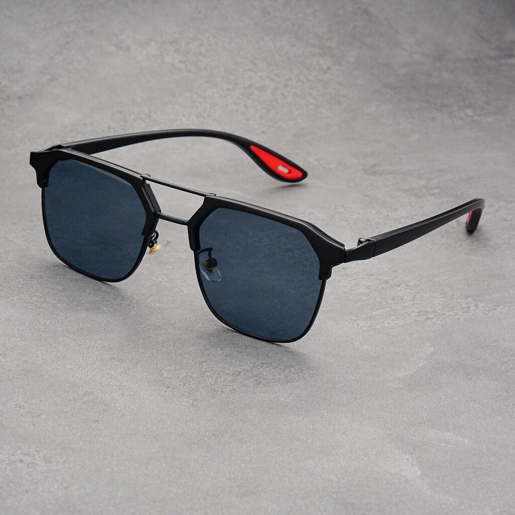 Trendy Half-rimmed Sunglasses 🕶️