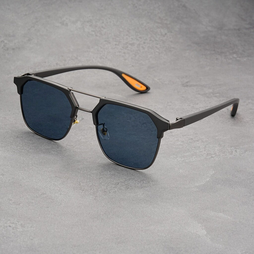 Trendy Half-rimmed Sunglasses 🕶️