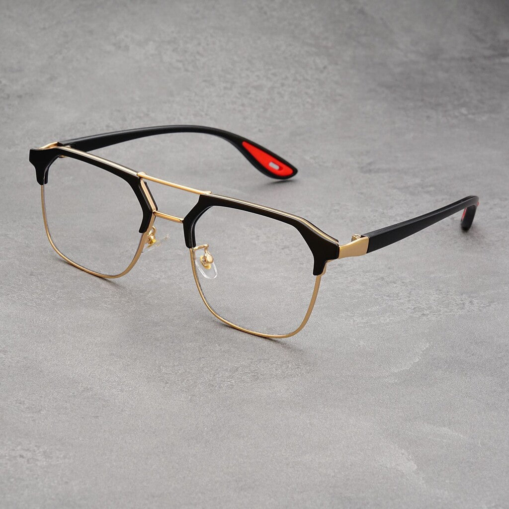 Trendy Half-rimmed Sunglasses 🕶️
