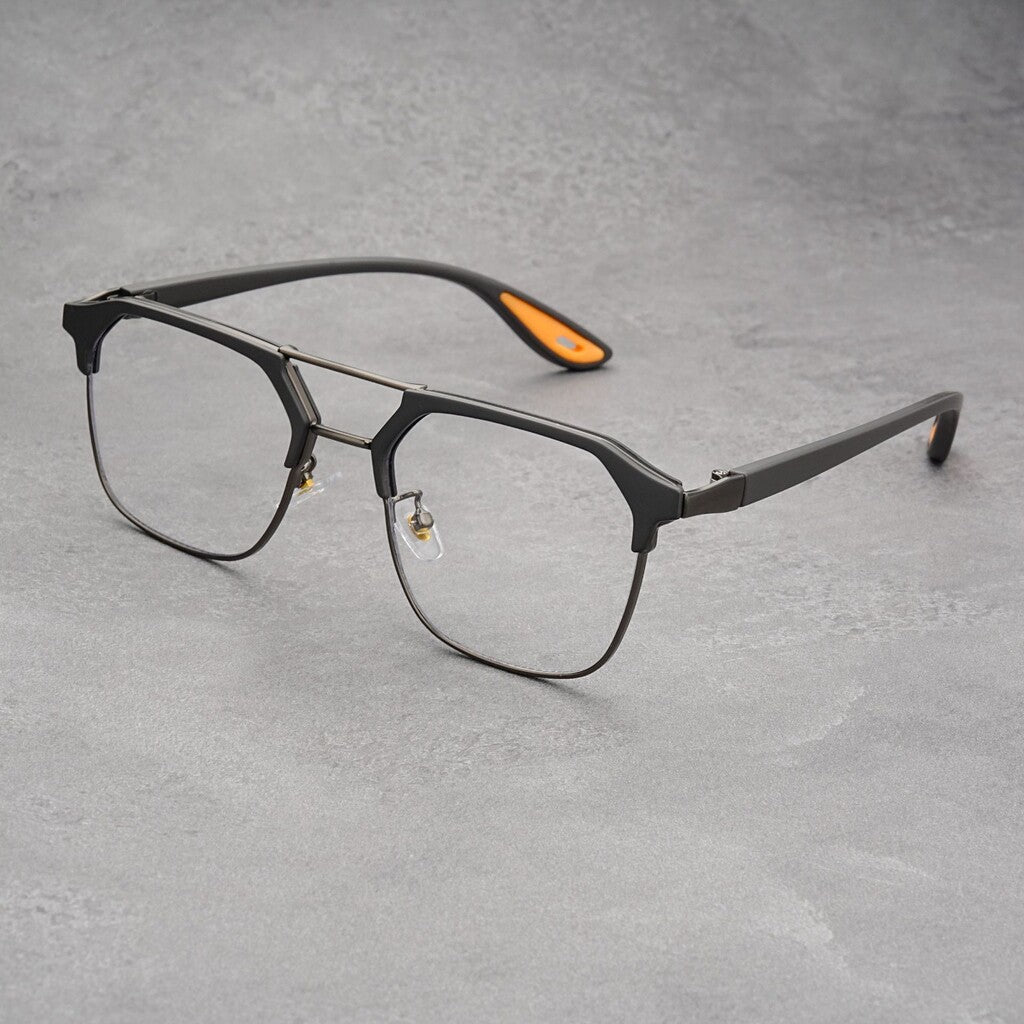 Trendy Half-rimmed Sunglasses 🕶️
