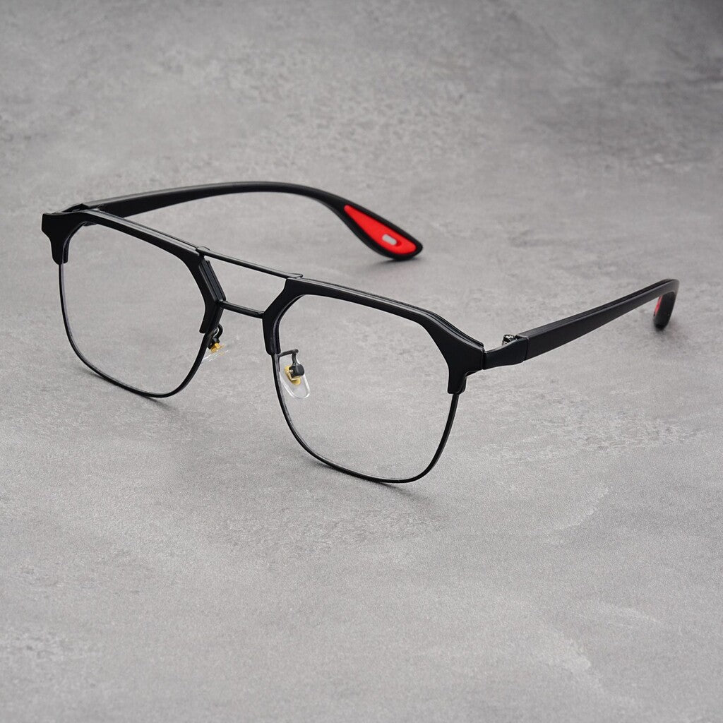 Trendy Half-rimmed Sunglasses 🕶️