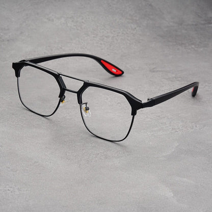 Trendy Half-rimmed Sunglasses 🕶️