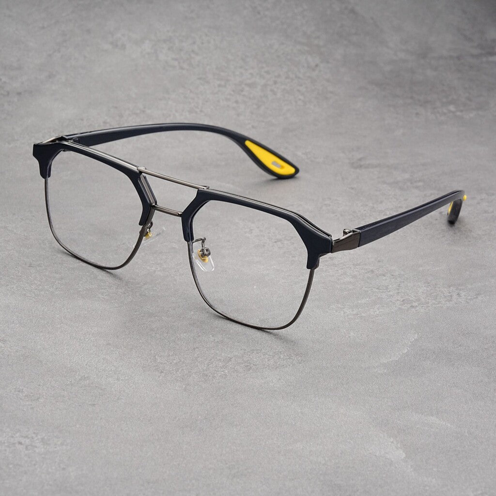 Trendy Half-rimmed Sunglasses 🕶️