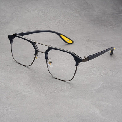 Trendy Half-rimmed Sunglasses 🕶️