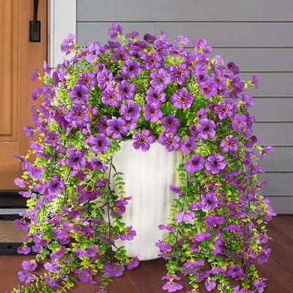 ⏳LAST DAY SPECIAL PRICE: ￡6.99!!🌷Outdoor cascading daisy and eucalyptus flowers – UV resistant