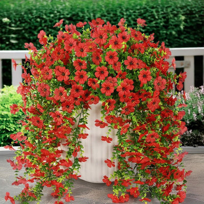 ⏳LAST DAY SPECIAL PRICE: ￡6.99!!🌷Outdoor cascading daisy and eucalyptus flowers – UV resistant