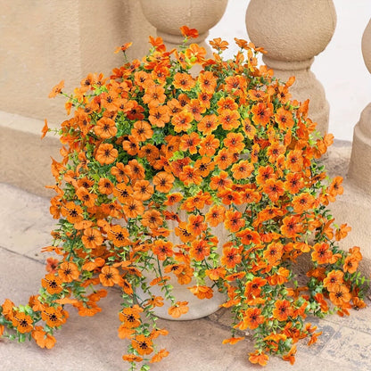 ⏳LAST DAY SPECIAL PRICE: ￡6.99!!🌷Outdoor cascading daisy and eucalyptus flowers – UV resistant