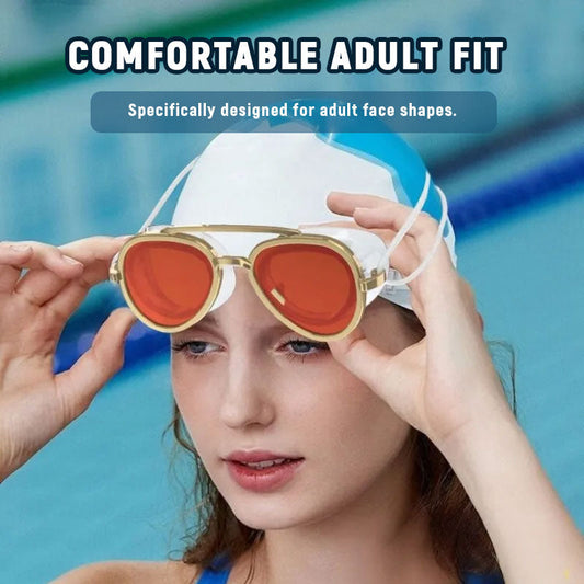 🌊 180° panoramic anti-fog swimming goggles for adults – leak-proof, wide-angle view, comfortable silicone, swimming goggles for training, the pool and leisure