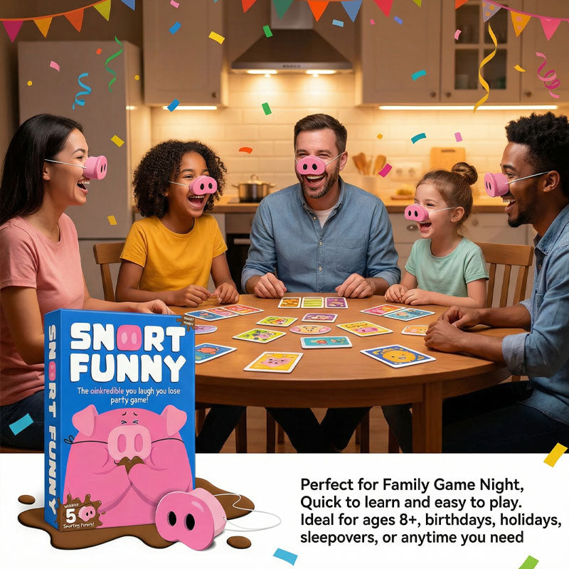 Snort Funny: The party game ‘Laugh and Lose’ 🐷