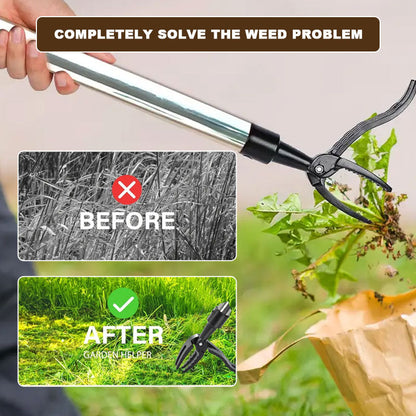 🌿Pull weeds out by the roots without even bending over! 🎯